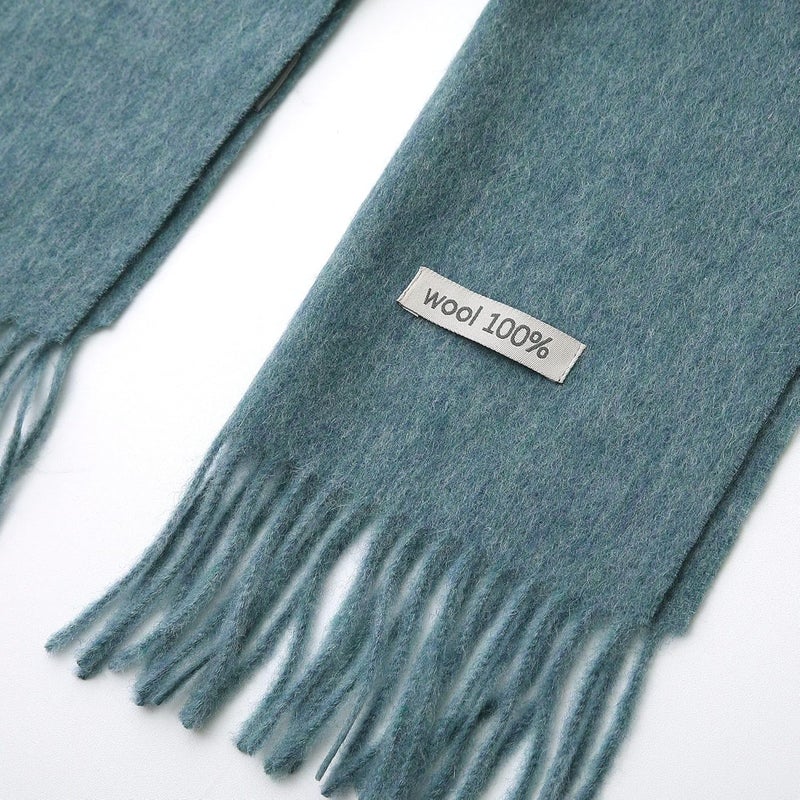 linişte 100% Wool Scarf - Men and Women Winter Warm Soft Luxurious Solid Colors Gift Box - Image 5